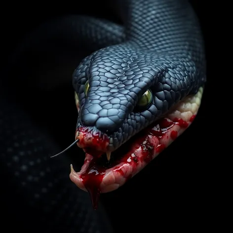 black racer snake bite