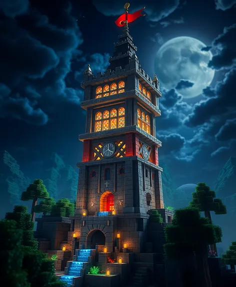 huge minecraft tower