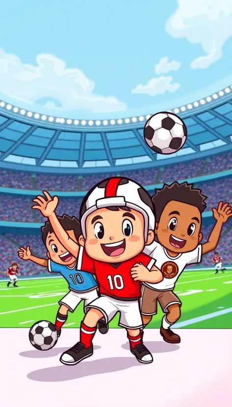 football cartoon pics