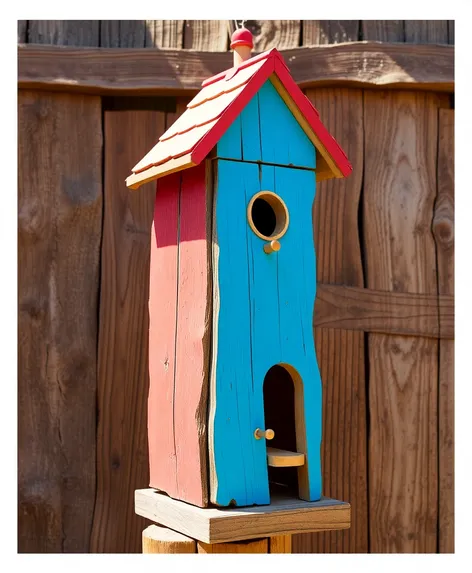 tall funky birdhouse