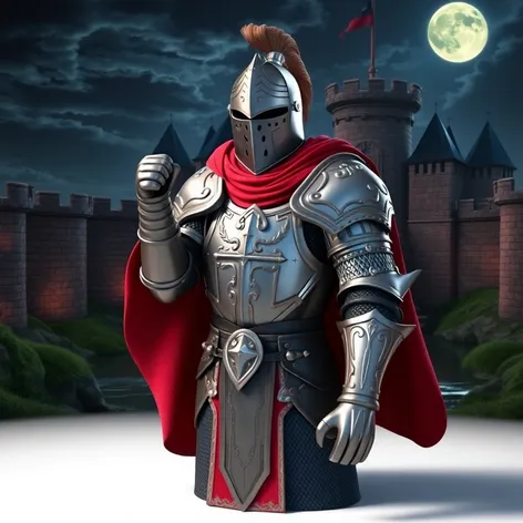 medieval knight 3d model