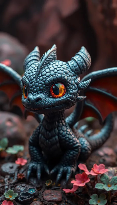 cute black dragon