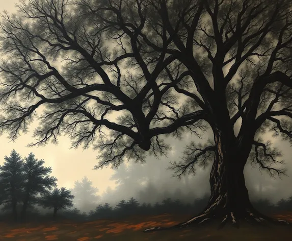 dark tree paintings