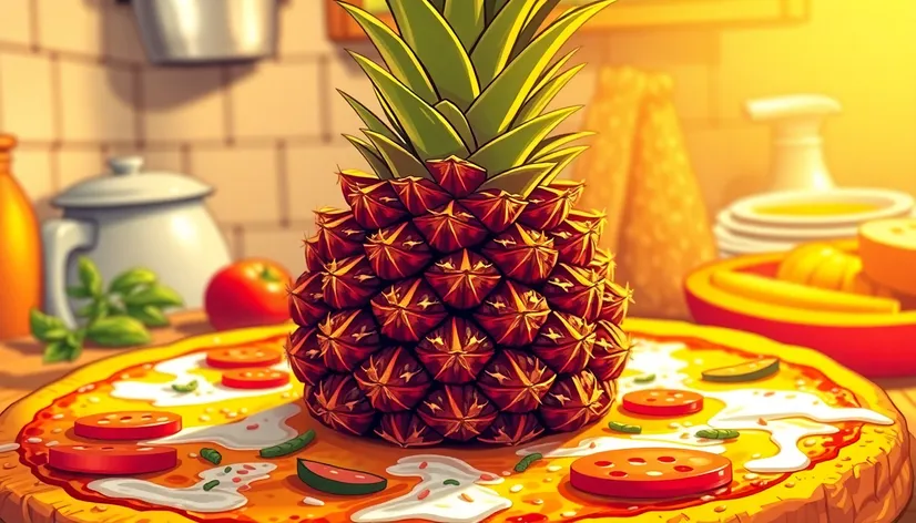 pineapple on pizza image