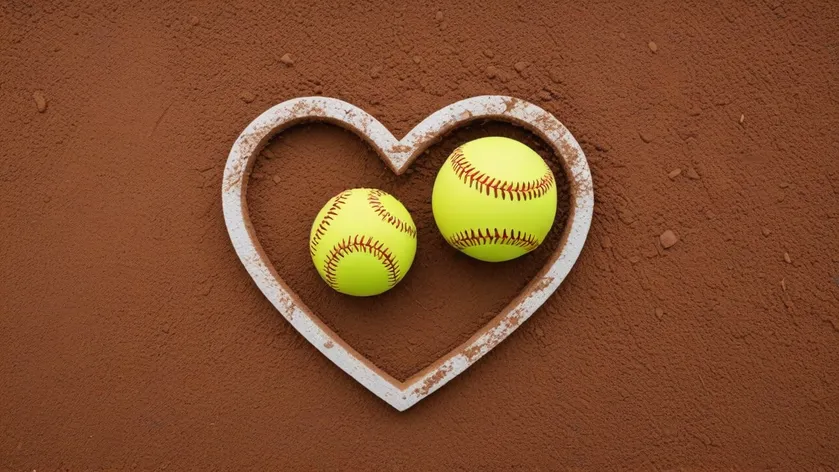 softball heart