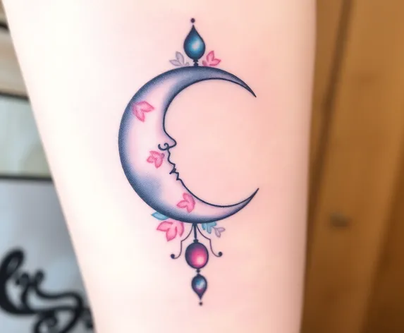 crescent moon tattoo