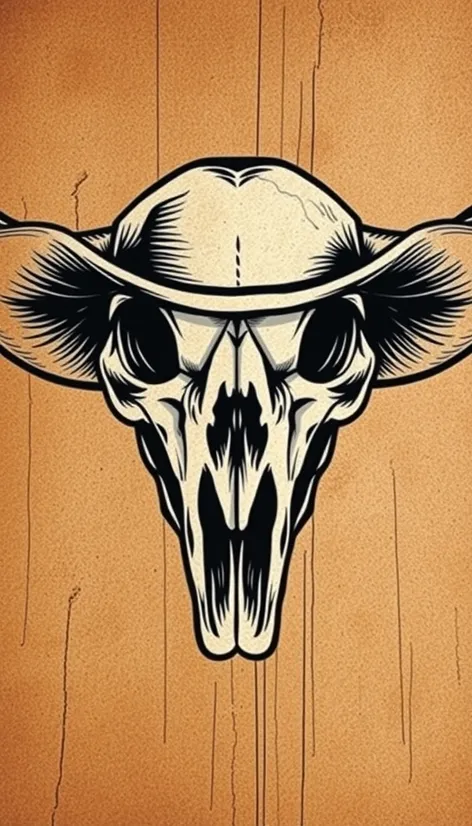 cowboy skull tattoo