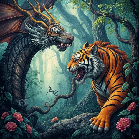 dragon and tiger