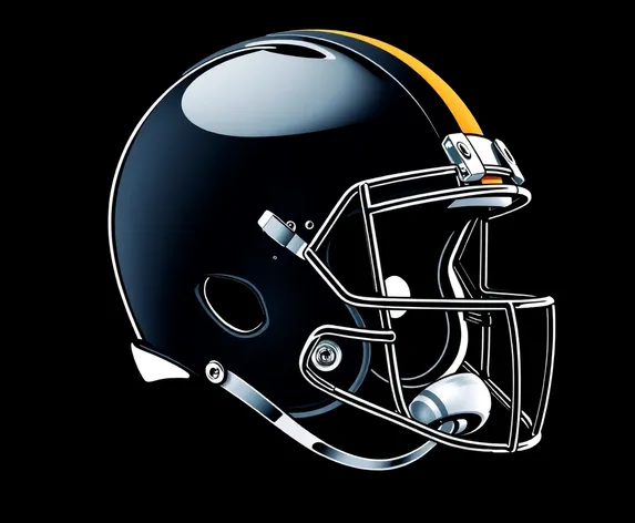 draw football helmet