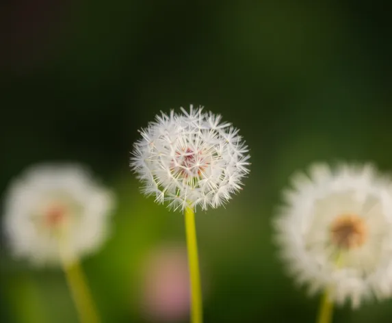 white dandelion