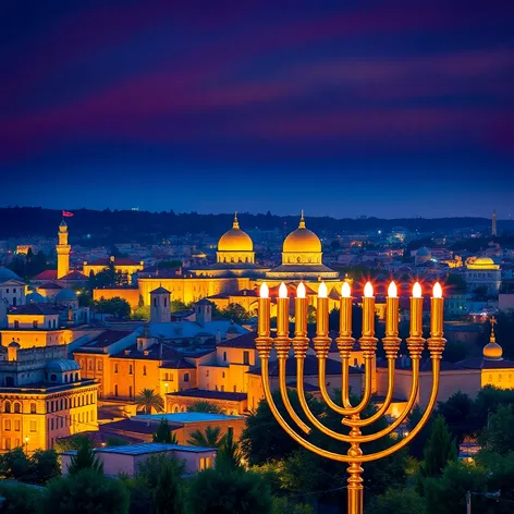 golden menorah jerusalem