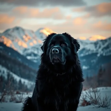 black great pyrenees dog