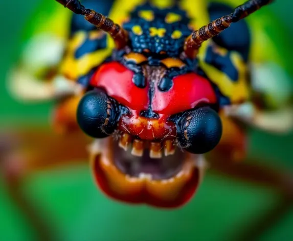 ladybug mouth close up