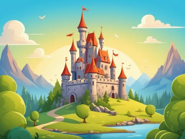 cartoon castle