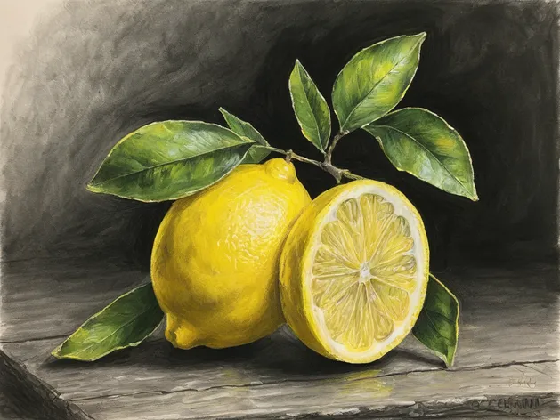 lemon drawing