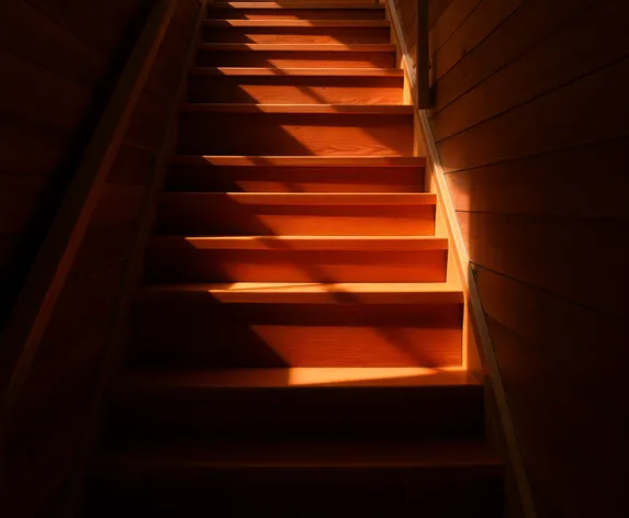 stairs brown light