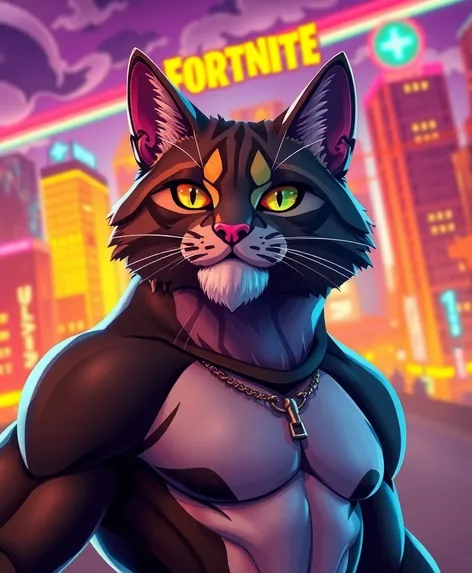 muscular cat fortnite