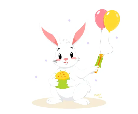 bunnyt birthday animated clipart