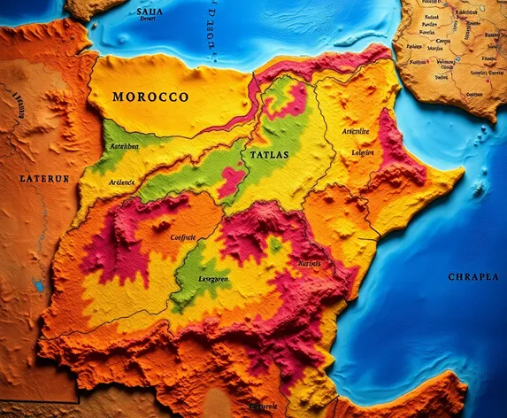 north morocco map