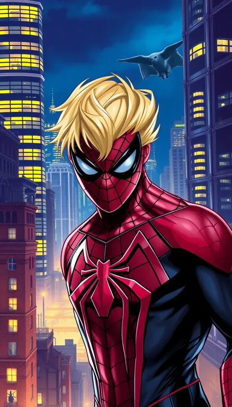 blonde spiderman