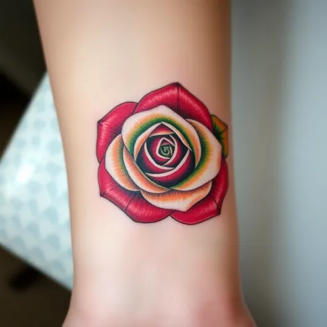 tattoo rose wrist