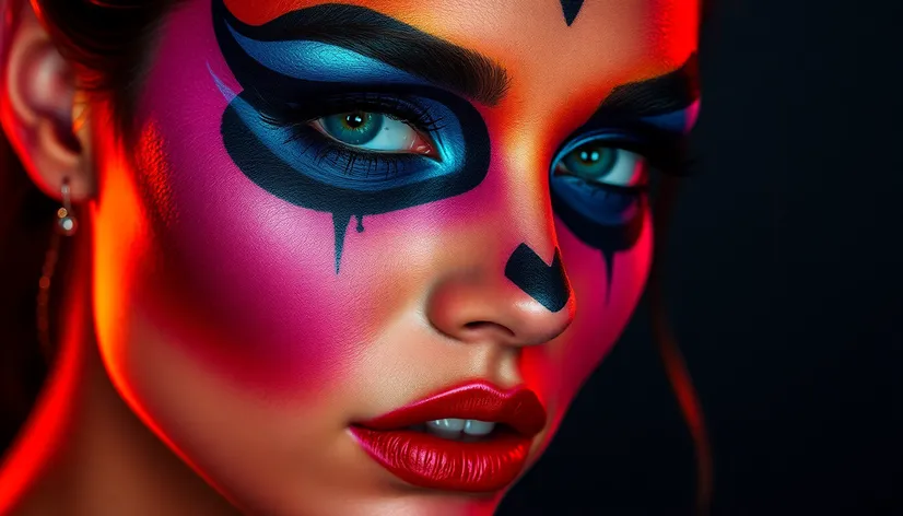 face art with makeup