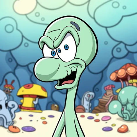 strong squidward