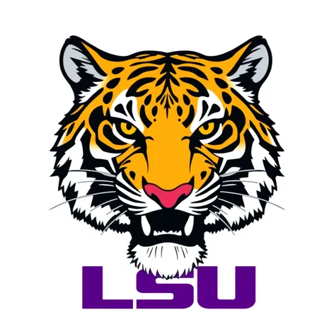 lsu tiger transparent bg