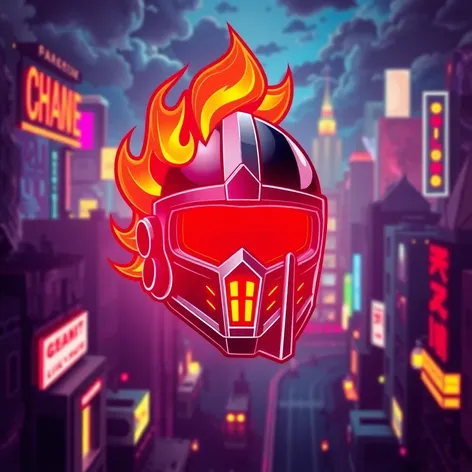 flame helmet icon