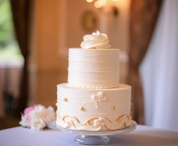 two tier wedding cake