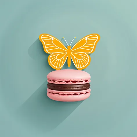 Macaron butterfly