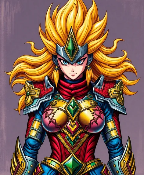 female saiyan armor