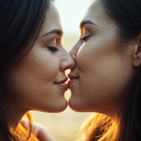 Create a kissing photo