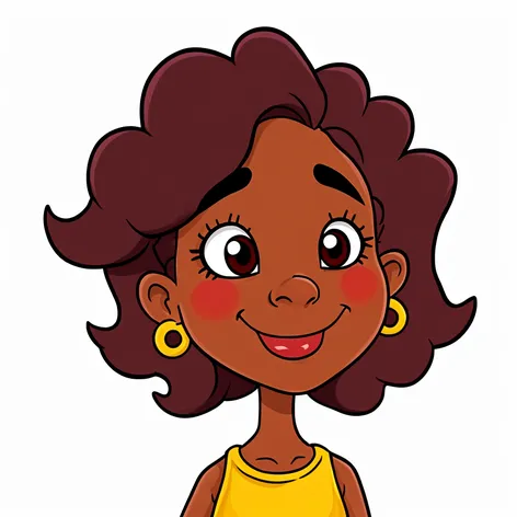 Big Head cartoon. Female.