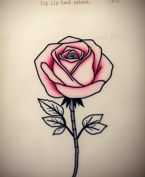 tattoo rose outline