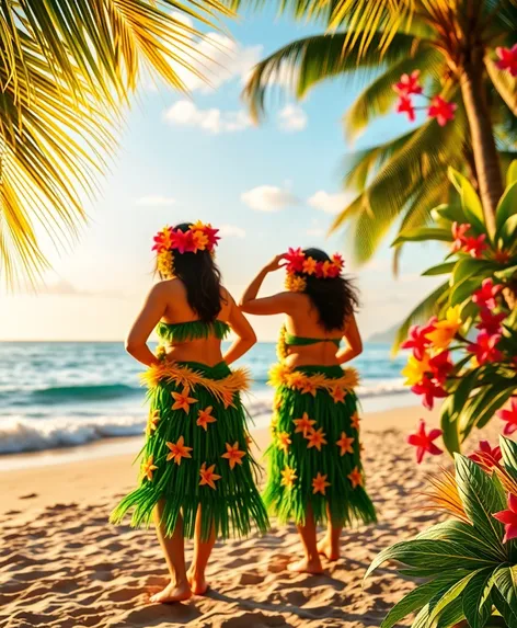 hula skirts