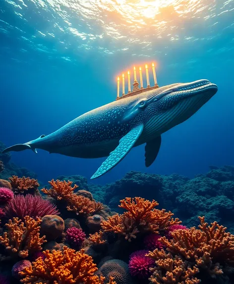 whale menorah