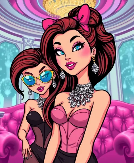 spoiled rich girls cartoon