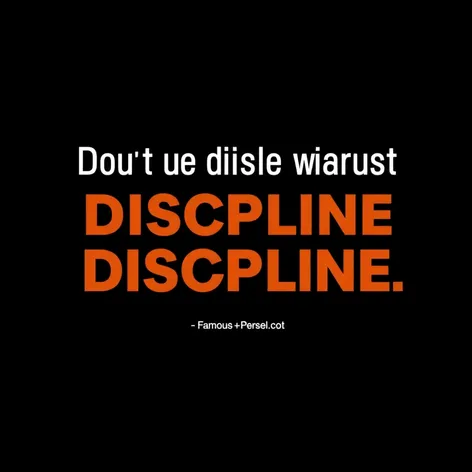 quote about discipline