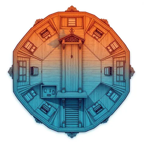 octagon house floor plan