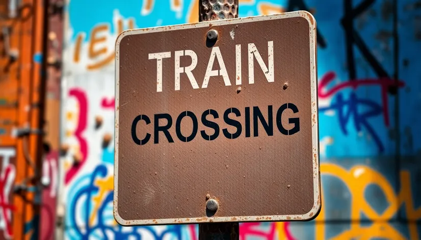 train crossing sign