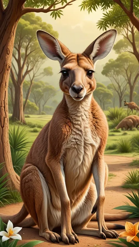 kangaroo cartoon