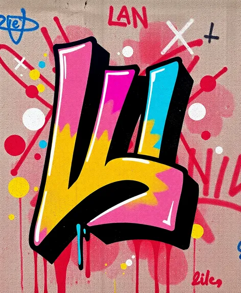 graffiti letter l