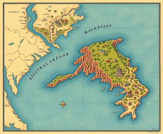 map of mackinac island