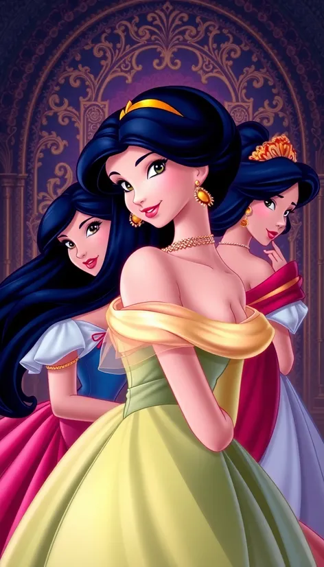 disney princesses black hair