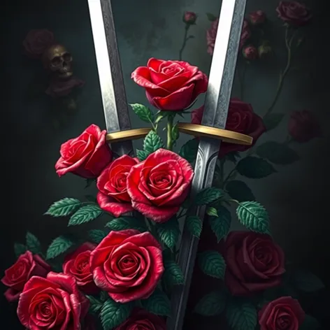 roses with swords png