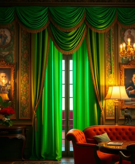 green curtain