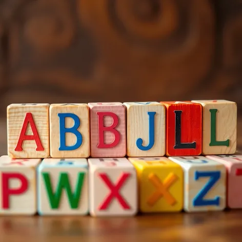 wooden alphabet blocks