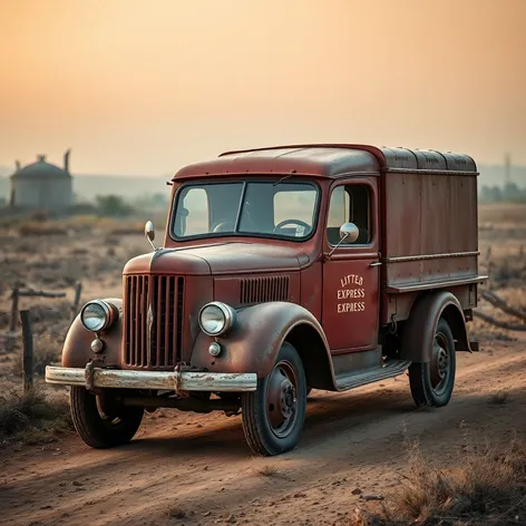 little red express truck