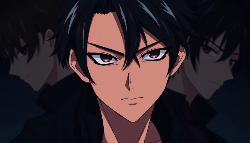 male black hair anime